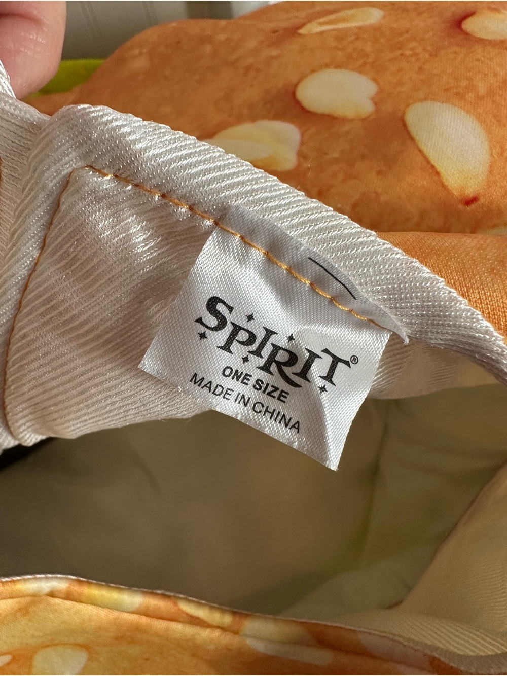 SPIRIT Cheeseburger Adult Costume. One Size - Picture 13 of 16